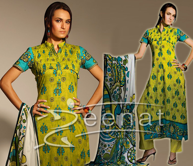 Gul Ahmed's Printed Lawn Suit