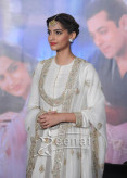 Sonam Kapoor And Salman Khan At Prem Ratan Dhan Payo Trailer Launch - Sonam Kapoor White Dress1