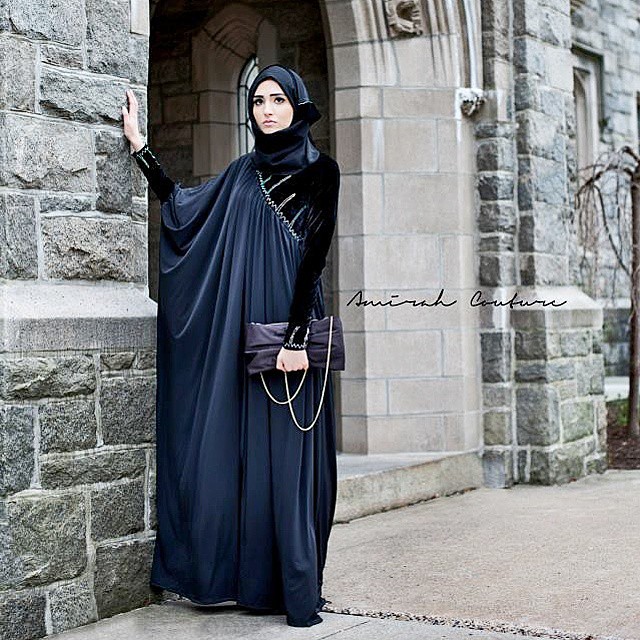 Designer Abaya Hijab Styles2